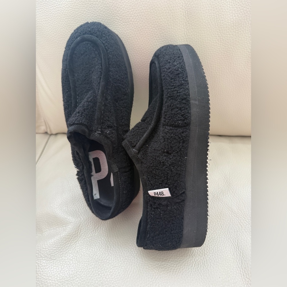 P448 Bubble Genuine Shearling Slipper In Black, EU 39/ US 8.5-9 MSRP $245
